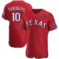 Men's No.10 Jim Sundberg Texas Rangers Red Authentic Alternate 2023 World Series Jersey
