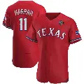 Men's No.11 Toby Harrah Texas Rangers Red Authentic Alternate 2023 World Series Jersey
