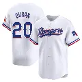 Men's No.20 Ezequiel Duran Texas Rangers White Limited Home Jersey