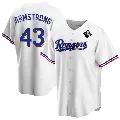 Men's No.43 Shawn Armstrong Texas Rangers White Replica Home 2023 World Series Jersey