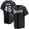 Men's No.46 Patrick Corbin Texas Rangers White Replica Black 2023 World Series Jersey