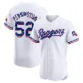 Men's No.52 Walter Pennington Texas Rangers White Elite Home Jersey