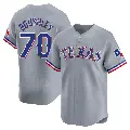 Men's No.70 Caleb Boushley Texas Rangers Gray Limited Away Jersey