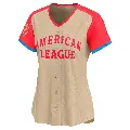 Women's No.2 Marcus Semien Texas Rangers Cream Limited American League 2024 All-Star Game Jersey