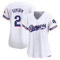 Women's No.2 Marcus Semien Texas Rangers White Limited Home Jersey
