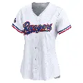 Women's No.21 Mike Hargrove Texas Rangers Gold Limited White 2024 Collection Jersey