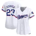 Women's No.23 Jake Odorizzi Texas Rangers White Limited Home Jersey
