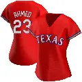 Women's No.23 Nick Ahmed Texas Rangers Red Replica Alternate Jersey