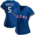 Women's No.5 Mike Napoli Texas Rangers Royal Replica Alternate Jersey