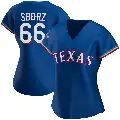 Women's No.66 Josh Sborz Texas Rangers Royal Authentic Alternate 2023 World Series Champions Jersey