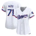 Women's No.71 Jacob Webb Texas Rangers White Limited Home Jersey