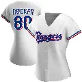 Women's No.80 Kumar Rocker Texas Rangers White Replica Home Jersey