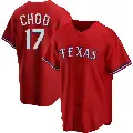 Youth No.17 Shin-Soo Choo Texas Rangers Red Replica Alternate Jersey