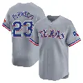 Youth No.23 Kevin Plawecki Texas Rangers Gray Limited Away Jersey