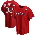Youth No.32 Josh Hamilton Texas Rangers Red Replica Alternate 2023 World Series Jersey