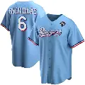 Youth No.6 Brett Nicholas Texas Rangers Light Blue Replica Alternate 2023 World Series Jersey